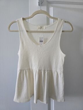 Anthropologie Peplum Tank NWT